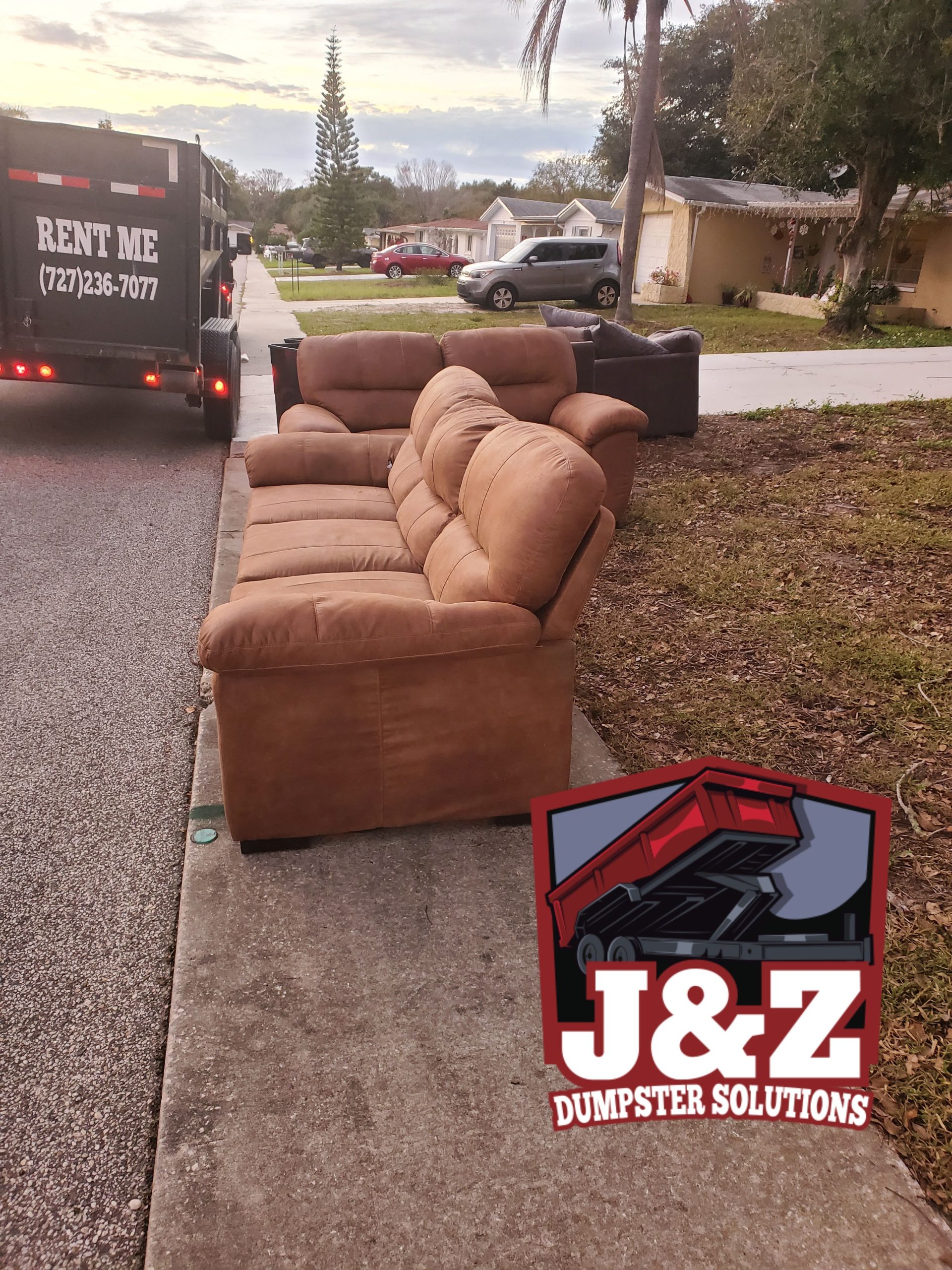 junk hauling by jzdumpster solutions pasco county fl